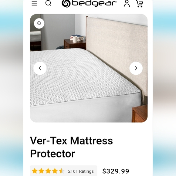 Bedgear Ver-Tex Cooling Mattress Protector King Size